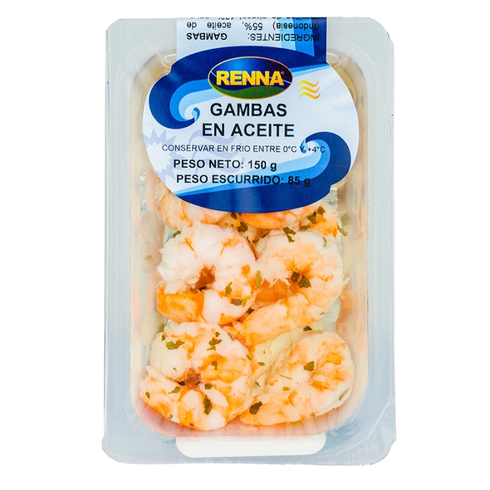 Renna Sunflower Oil Prawns 150 Gr
