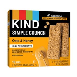 Kind Gluten Free Oats & Honey Granola Bar 5 Und/Pack