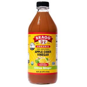 Bragg Apple Cider Vinegar Ginger Lemon 16 Oz
