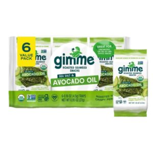 Gimme Gluten Free Seaweed Snack With Avocado Oil 6 Und/Pack