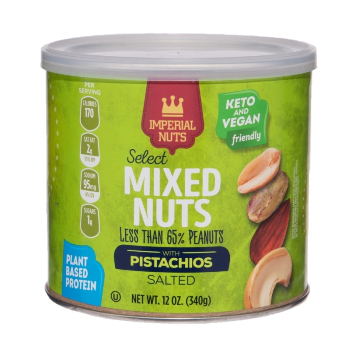 Imperial Nuts Salted Pistachio Nut Mix 12 Oz