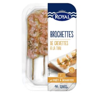 Royal Shrimp Skewers with Chili and Lemon 145 Gr