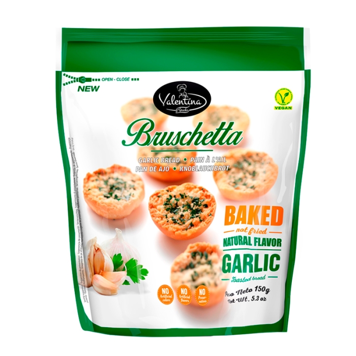Valentina Bruschettas With Garlic and Parsley 150 Gr