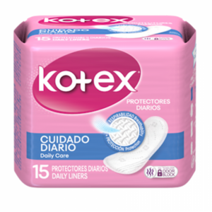 Kotex regular intimate protectors 15 units.