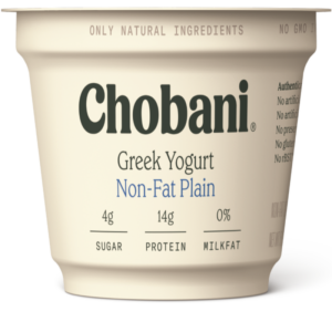 Chobani Greek Non Fat Plain Yogurt 5.3OZ