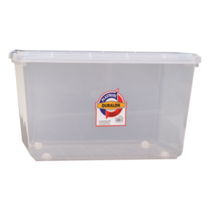 Duralon box 51 lts with lid and wheels