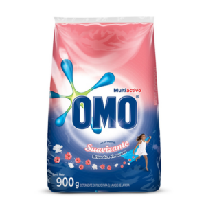 Omo spring breeze fabric softener powder detergent 900 gr