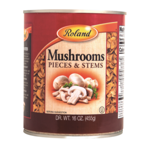 ROLAND MUSHROOMS PIECES STEMS 16 OZ