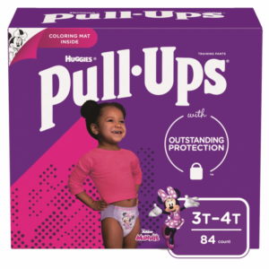 Pull Ups Girl Diapers 3t-4t Giant 84 Units.