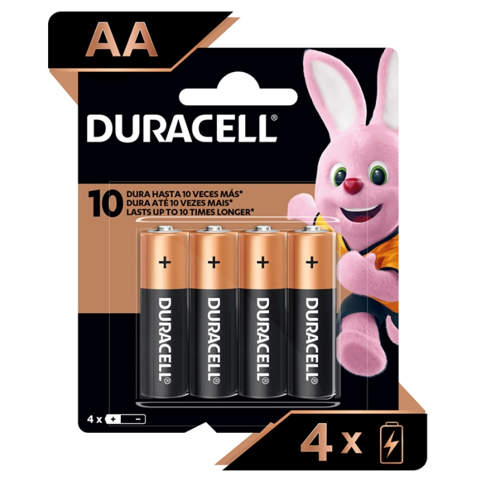Duracell AA Alkaline Battery 4 Units/Pack