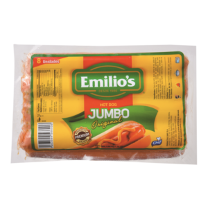 Emilios Jumbo Hot Dog Original Sausage 8 1