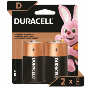 Duracell Coppertop D Batteries 2 Units