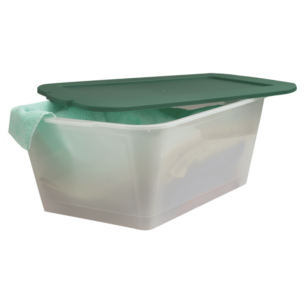 SPARTAPLAST RECT TRANSP BOX 37.5LT 0212