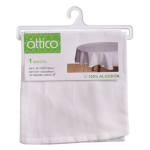 ATTICO TABLECLOTH 180CM WHITE M24-04