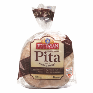 3f9f4c40908213fcfb7e072b431622d4.png Whole Toufayan Wheat Pita Bread 12 units.