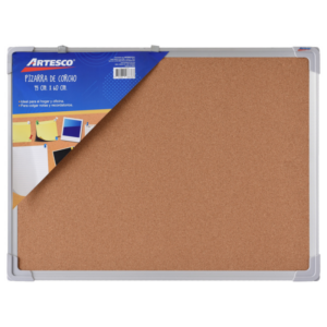 ARTESCO CORK BOARD WITH METAL FRAME (45 X 60)CM/(18x24)INCH.