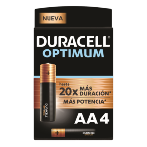 Duracell Optimum AA Batteries 4 UNITS