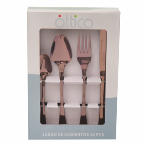 Attico Cutlery Set 16p 18/0 Bronc Qd3300