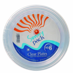 Sunny clear NO 6 Plates 50 Units.