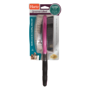 HARTZ 2-IN-1 DOG BRUSH