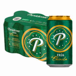 PRESIDENTE CHINOLA BEER 8 OZ 6 PACK