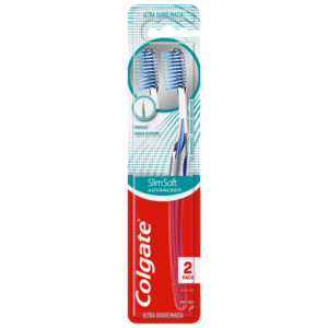 Colgate Slim Soft Advanced Toothbrush - Ultra Soft 2 Pack