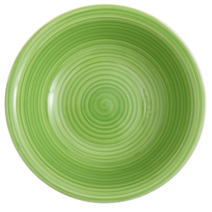 GREEN CERAMIC DEEP PLATE HZ 8.25 INCHES HP-1804S