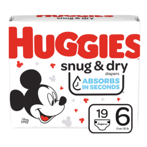 Huggies Snug&Dry Diaper E6 JUMBO 19 UN