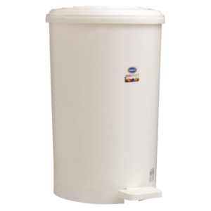 TACOPLAST MEDIUM WHITE PEDAL BIN 82725