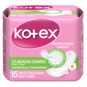 Kotex chamomile intimate protectors 15 units.