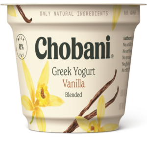 Chobani Greek Vanilla Yogurt 5.3 OZ