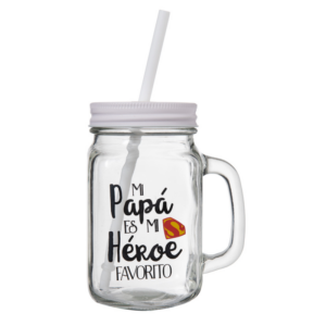 MASON JAR 450ML MOTIF PARENTS HJ-450-F