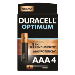 Duracell Optimum AAA Batteries 4 UNITS