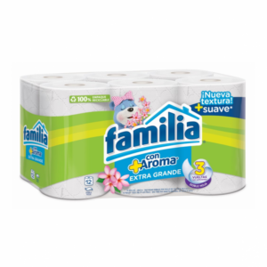 Family Toilet Paper With + Extra Large Aroma 12 Rolls