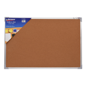 CORK BOARD WITH METAL BORDER (60 X 90)CM/(23x35)INCH.
