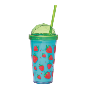 HEREVIN STRAWBERRY GLASS W/LID 540CC 161349-002