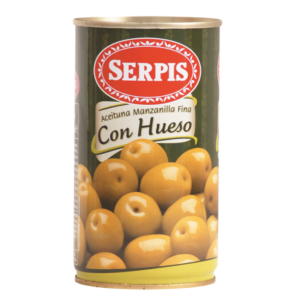 El Serpis Manzanilla Olives with Pit Can 350 Gr