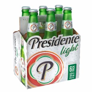 Presidente Light Beer 12 OZ 6 PACK