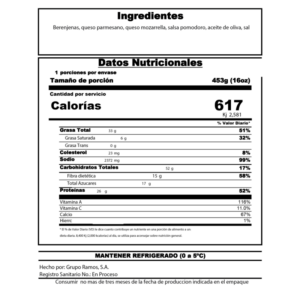 Eggplant Parmesan Bake and Eat Personal Lb