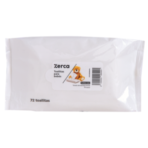 ZERCA BABY WIPES 72 UNITS
