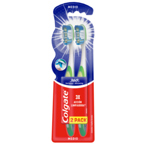 Colgate 360 Surround Toothbrush - Medium 2 Pack