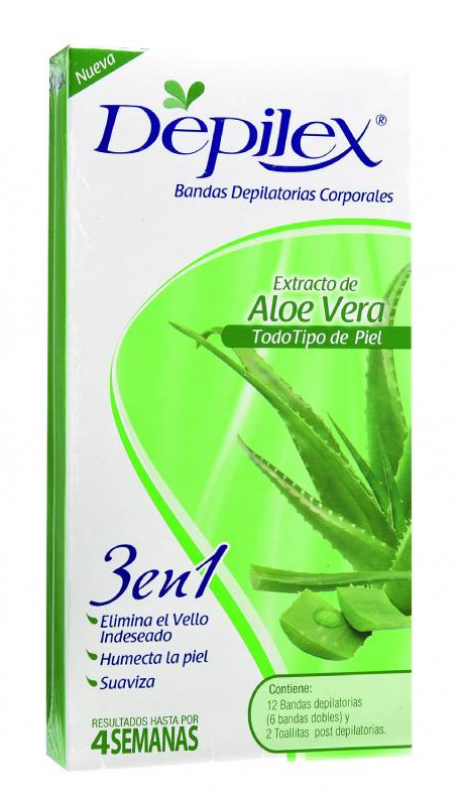 Depilex Corp Aloe Vera Hair Removal Strips 12 Units.