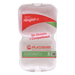 PLASTIFAR DOUBLE TRAY W/O DIV 10 UNITS