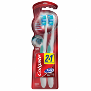 Colgate 360 Luminous White Toothbrush 2 Pack
