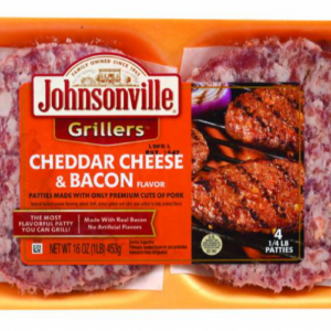 Johnsonville Cheese Bac Burger 16 oz