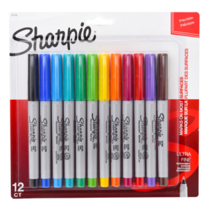 SHARPIE ULTRA F. 12/1 BL PERMANENT MARKER SET