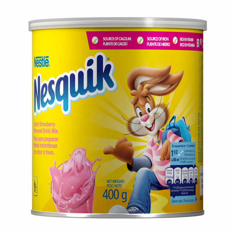 Nesquik Strawberry Powder Drink Can 400 g