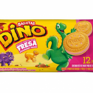 Dino Strawberry Sweet Cookies 12 units.